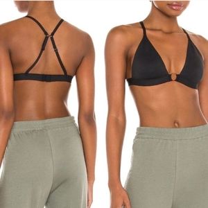 NWT Free People Oh Scuba Bralette in Black size Medium